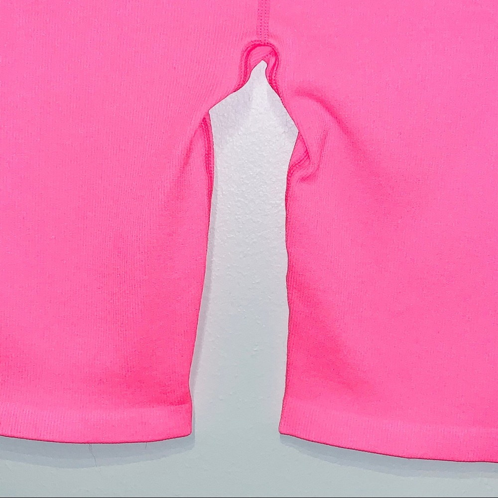 Calvin Klein | Hot Pink Ribbed Biker Short NEW - Picture 10 of 13